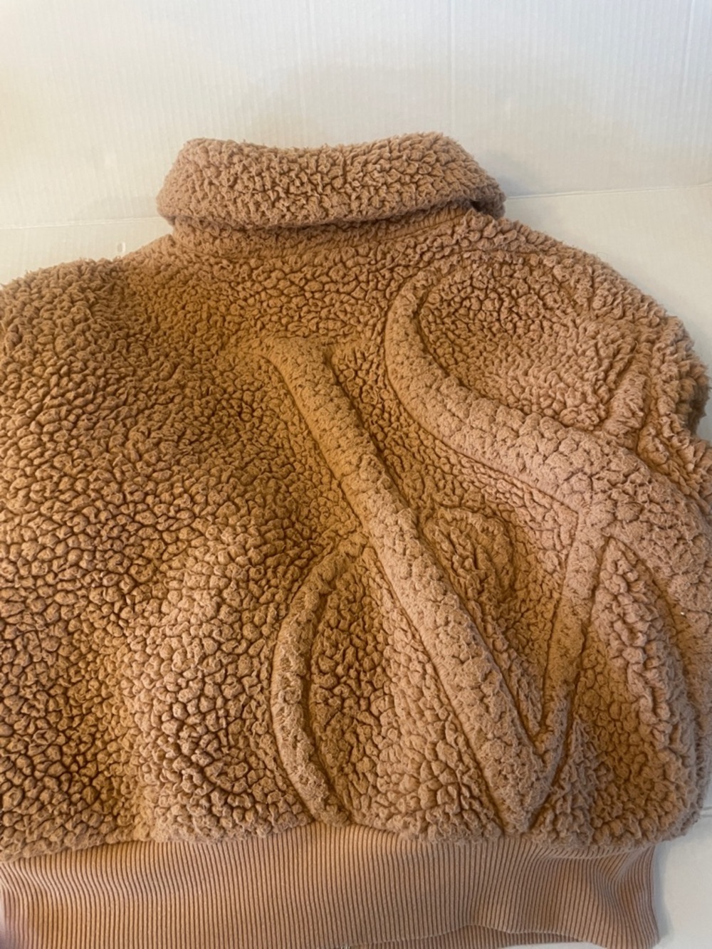 Victoria's Secret Tan Sherpa Zip-Up Jacket - Picture 2 of 3